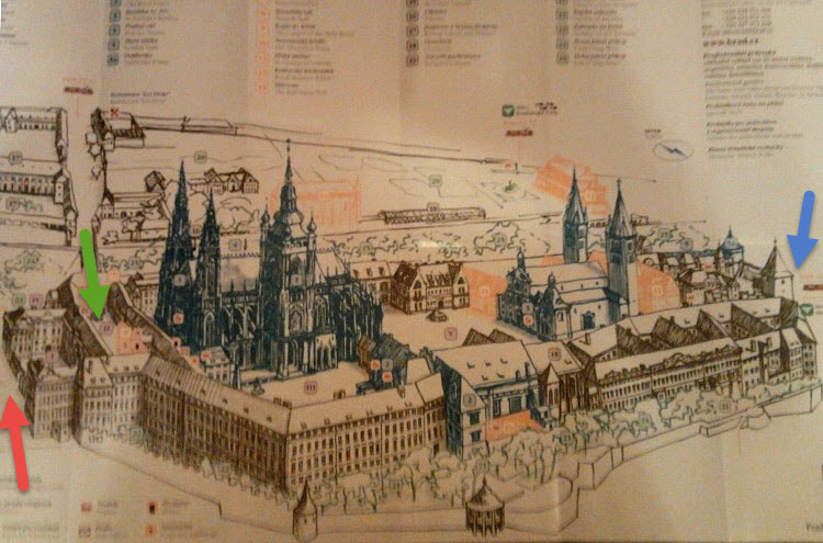 Карта Пражского Града