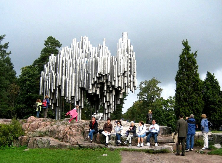 Хельсинки. Монумент Яну Сибелиусу