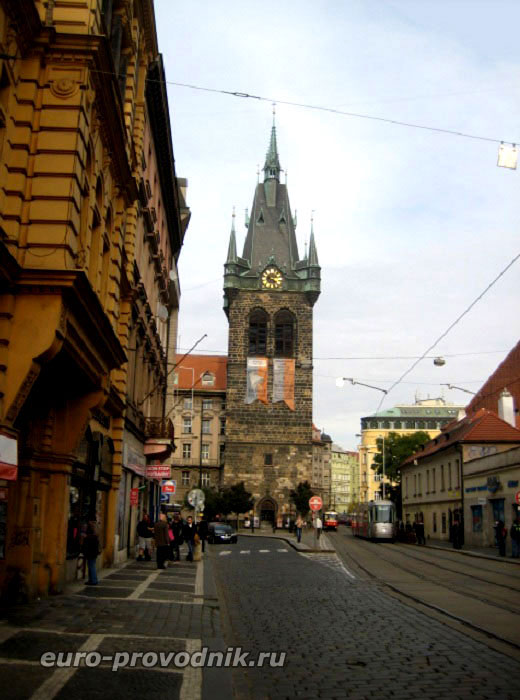 Йиндржишская улица и башня
